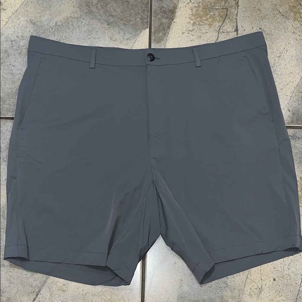 Perry Ellis Charcoal Flat Front Shorts